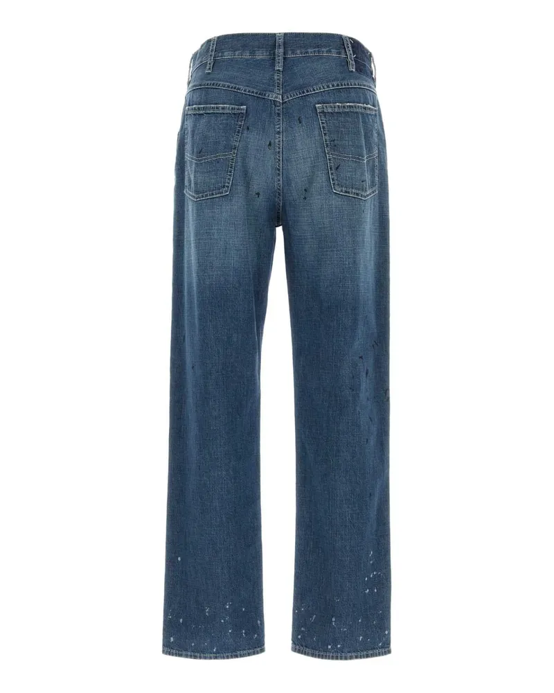 Maison Margiela Men's Denim Jeans Oldbluespots Exterior: Cotton Blue