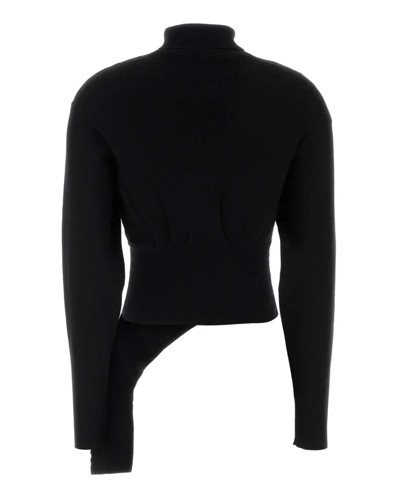 Lanvin Women Black Wool Blend Sweater Felpe Black