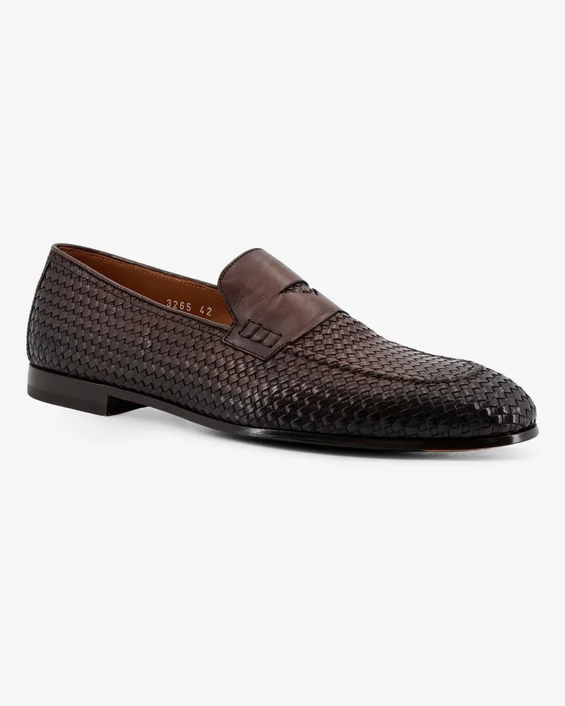 Doucal´s Men's Leather Loafers Brown Brown