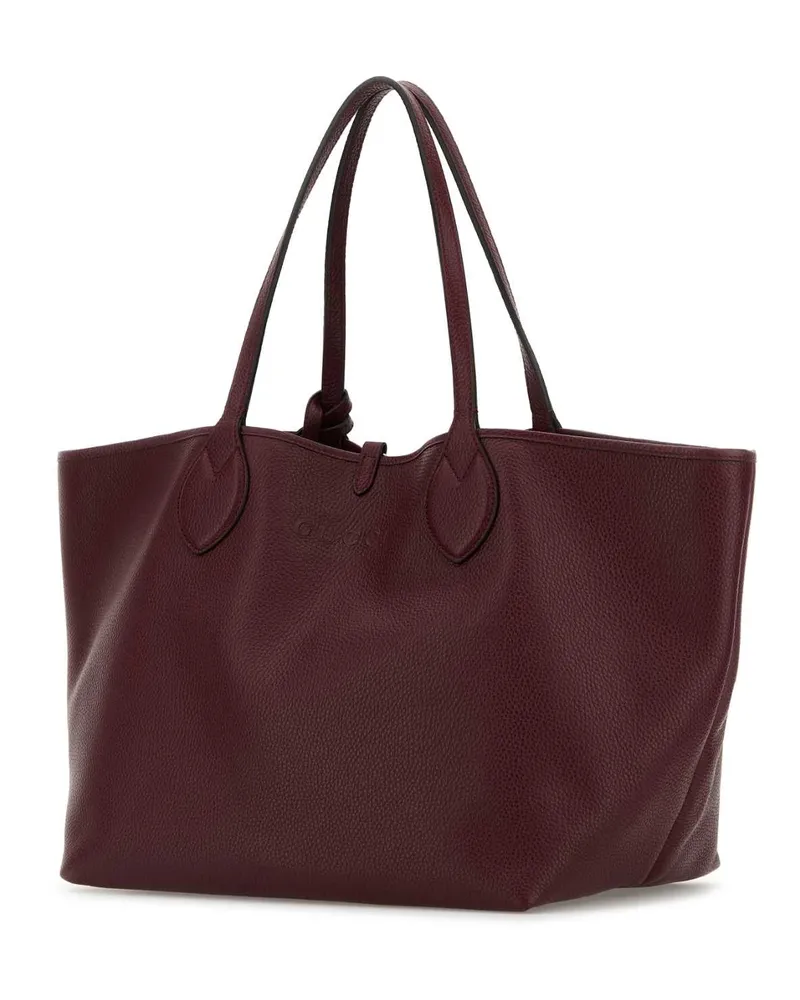 Gucci Women's Burgundy Leather Reversible Shopping Bag Rosso Borse A Mano Red