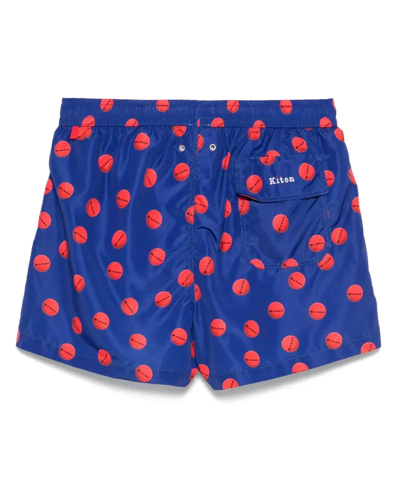 Kiton Men's Logo-Print Swim Shorts Ss25 M 