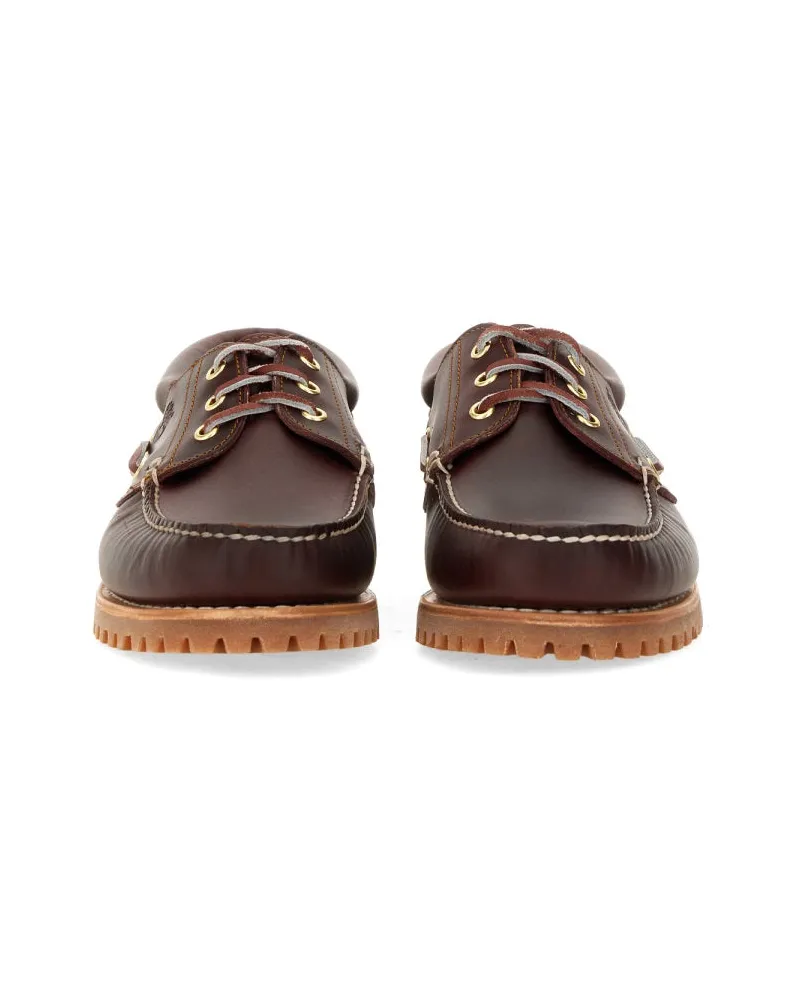 Timberland Leather Boat Moccasin Loafers — Brown Brown