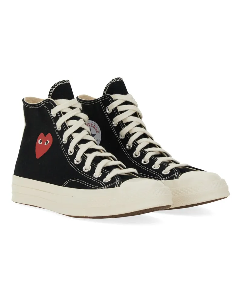 Converse Logo Cotton Sneaker — Black Black