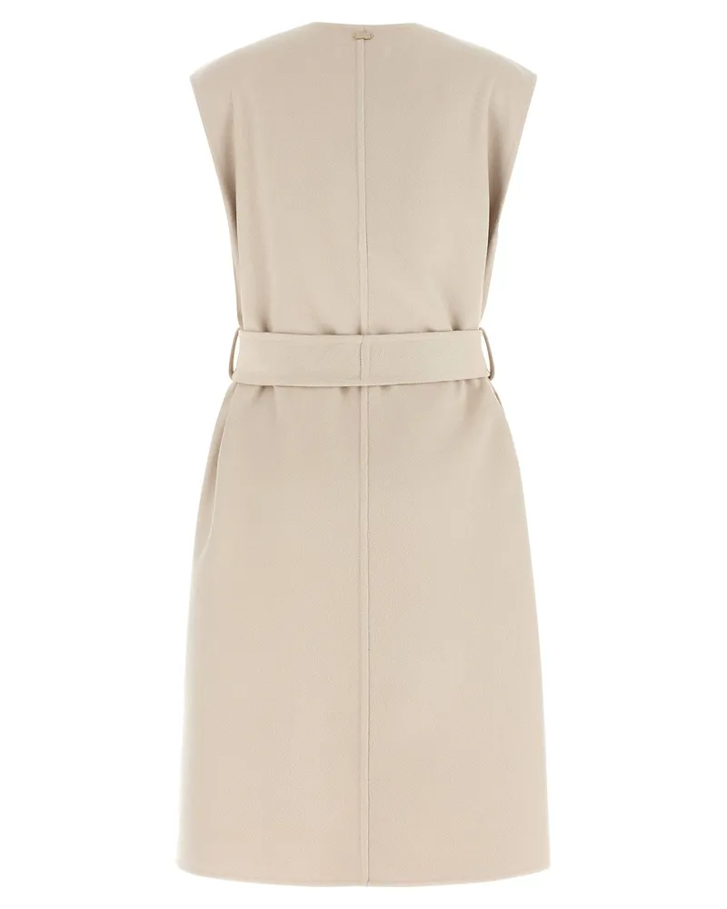 AGNONA Double-Faced Cashmere Vest — Beige Beige