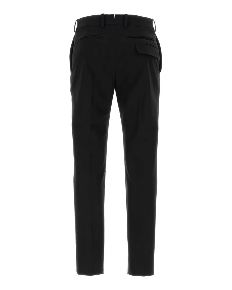 Alexander McQueen Men's Black Cotton Pant Exterior: Pantaloni Black