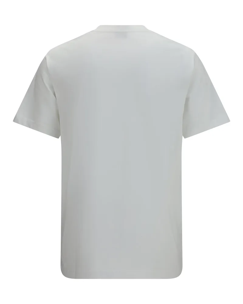 Kenzo Men's Embroidered Signature Cotton T-Shirt Off White T-Shirts And Polos White