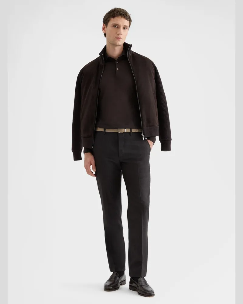 AGNONA Men's Knit Sweater Brown Brown
