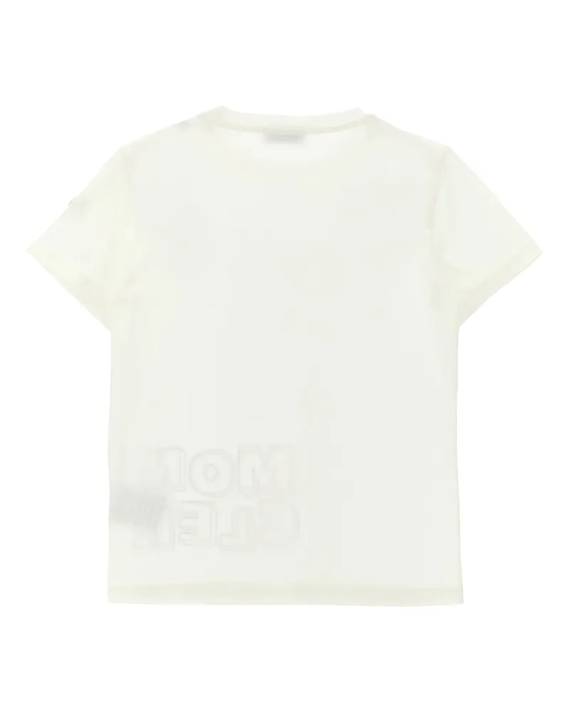Moncler Logo Print T-Shirt — White White
