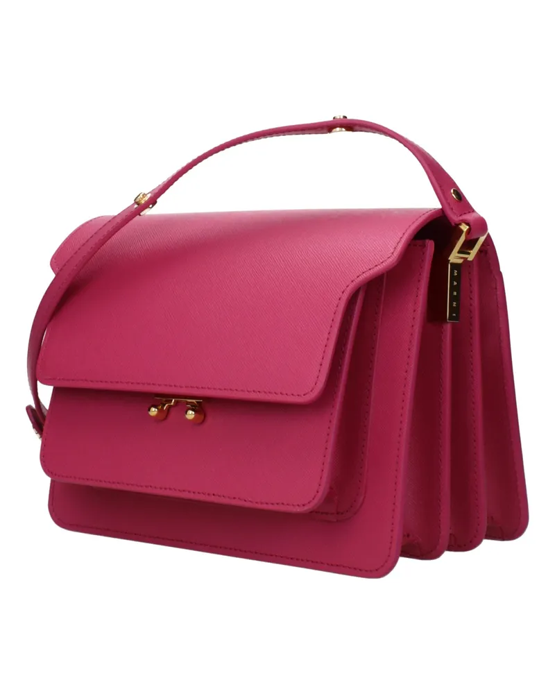 Marni Women's Pink Leather Shoulder Bag Pink