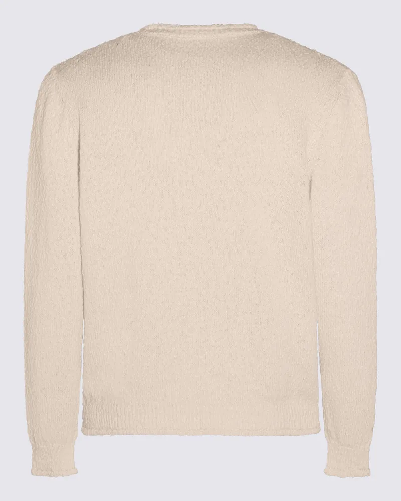LARDINI Men's Sweaters Off White _100 % Co White