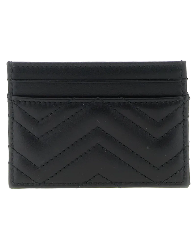Gucci Women's Black Calfskin Cardholder Accessory Black