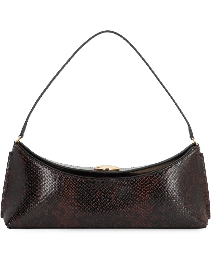 Jacquemus Women's Clutch Ovalo Dark Brown Calf Leather Bags Brown