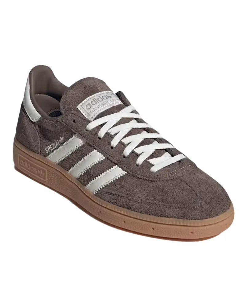 adidas Unisex Sneakers Handball Spezial Off-White-Gum Earth Strata-Off-White-Gum Suede Trainers Strata/off-white/gum Brown