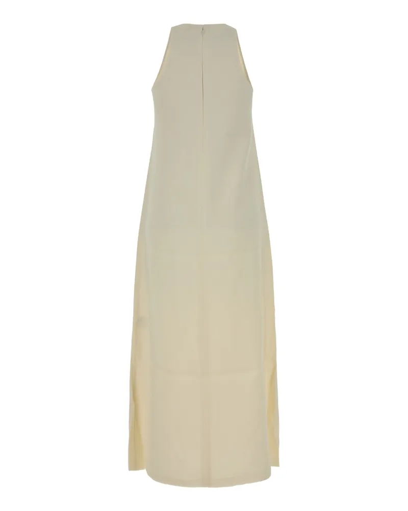 Totême Women's Scoop-Neck Sablé Dress Macadamia Abiti Beige