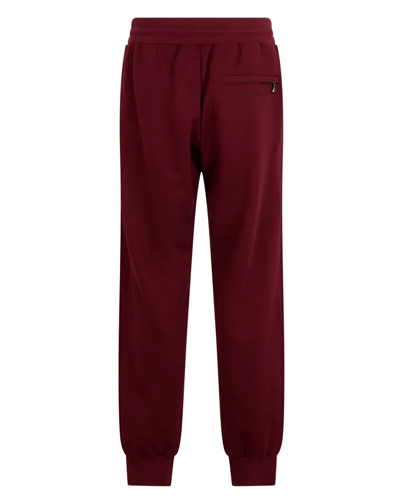 Dolce & Gabbana Elasticated Cotton Joggers — Bordeaux 