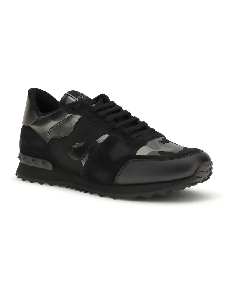 Valentino Garavani Men's Rockrunner Sneakers Nero-Dark Rutenio-Nero-Nero-Nero Rutenio/nero/nero/nero Black