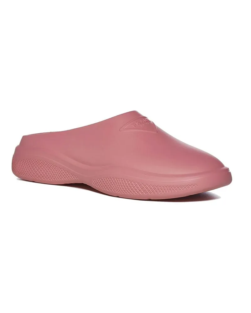 Prada Women's Multicolor Rubber Mules Pink