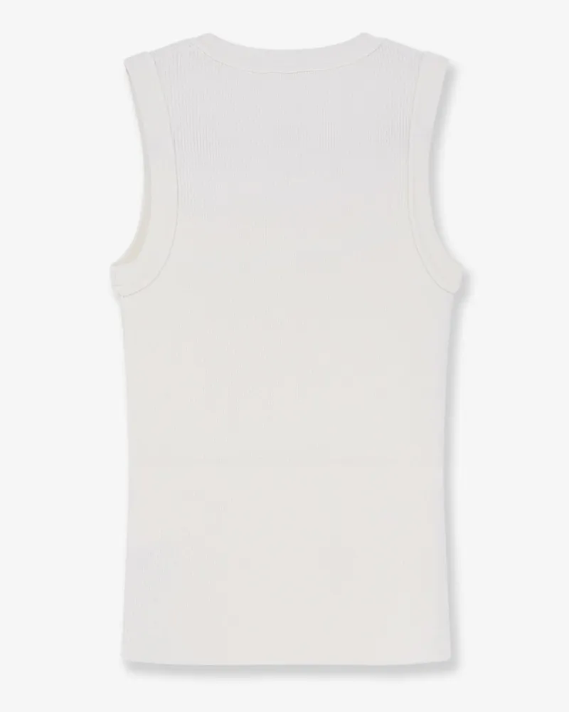 Loewe Women's Tank Top Anagram White Viscose T-Shirts & Jerseys White