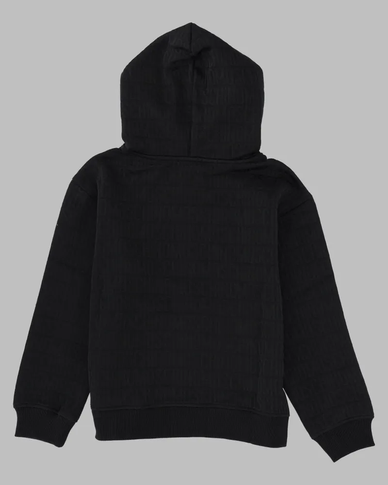 Moschino Polyester Cotton Hooded Sweatshirt — Black Black
