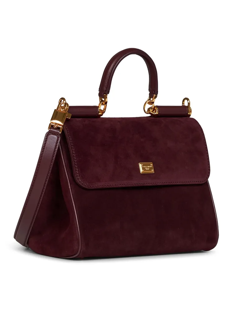 Dolce & Gabbana My Sicily Top Handle Bag — Burgundy Burgundy