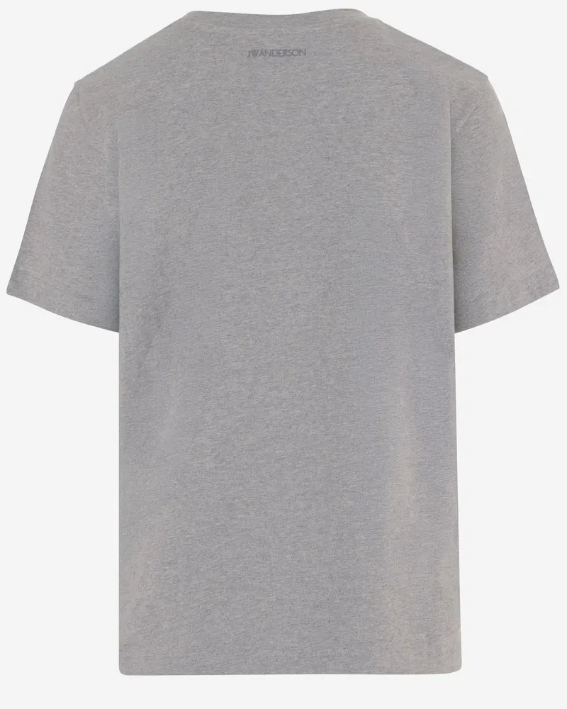 J.W.Anderson Women's T-Shirt Animal Stars Grey Cotton T-Shirts & Jerseys Gray