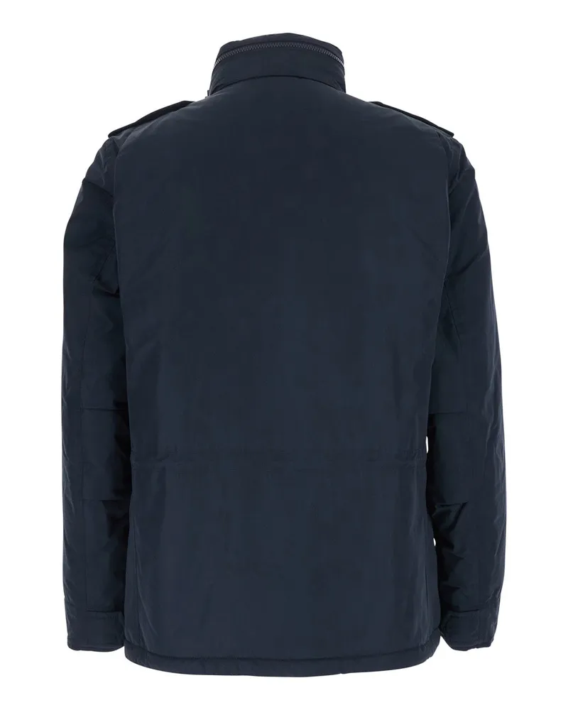ASPESI Men's Jacket Blue Tech Fabric Polyester Coat Blue