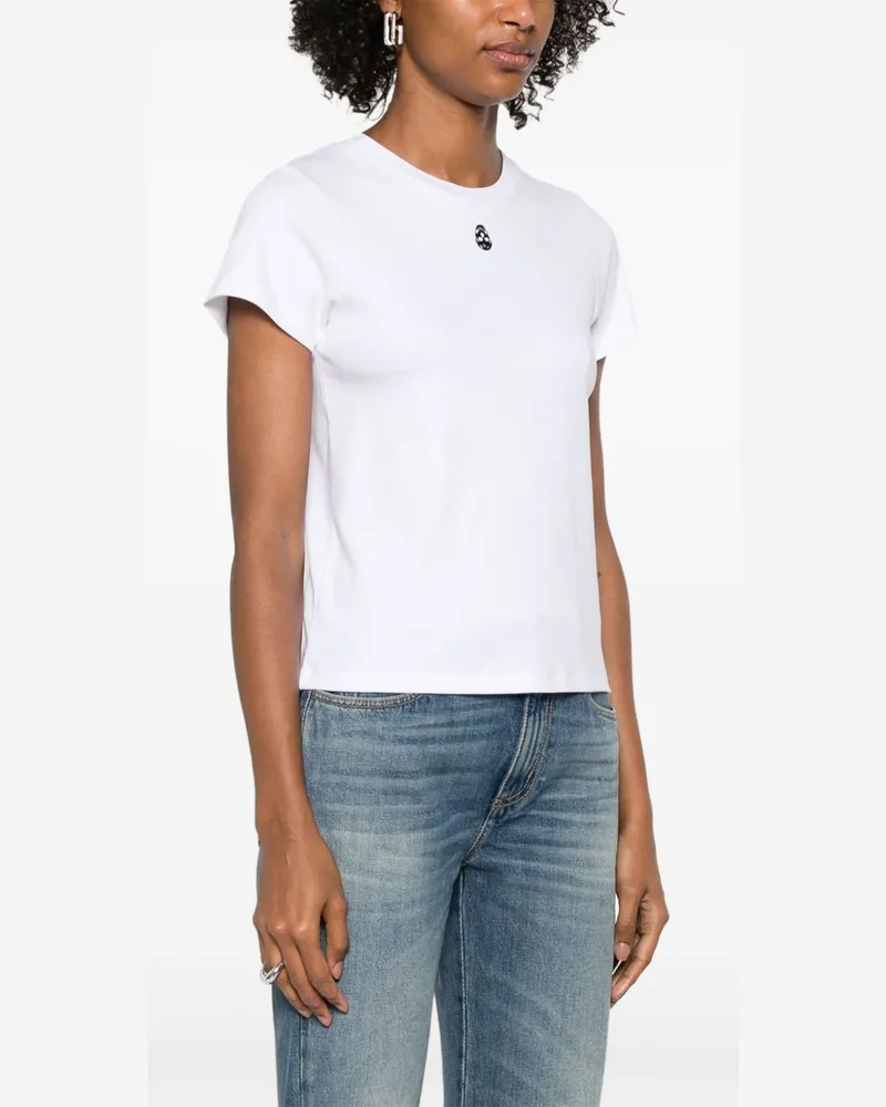 Alexander McQueen Embroidered Skull T-shirt — White White