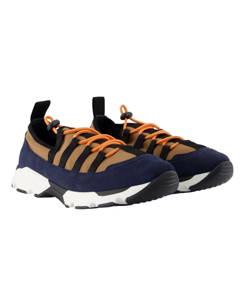Marni Men's Nylon Color-Block Sneaker Navy Navy