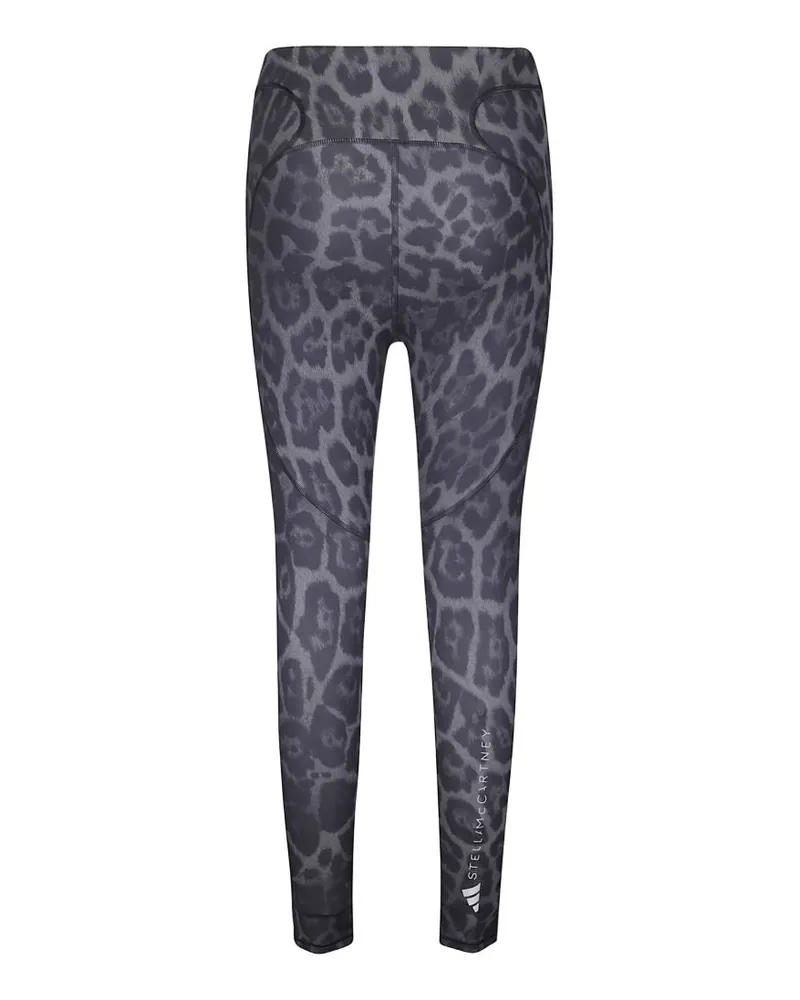 adidas Leopard-Print Leggings — Charcoal Grey Charcoal