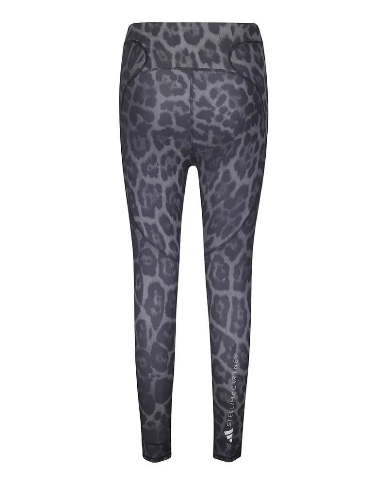 adidas Leopard-Print Leggings — Charcoal Grey Charcoal