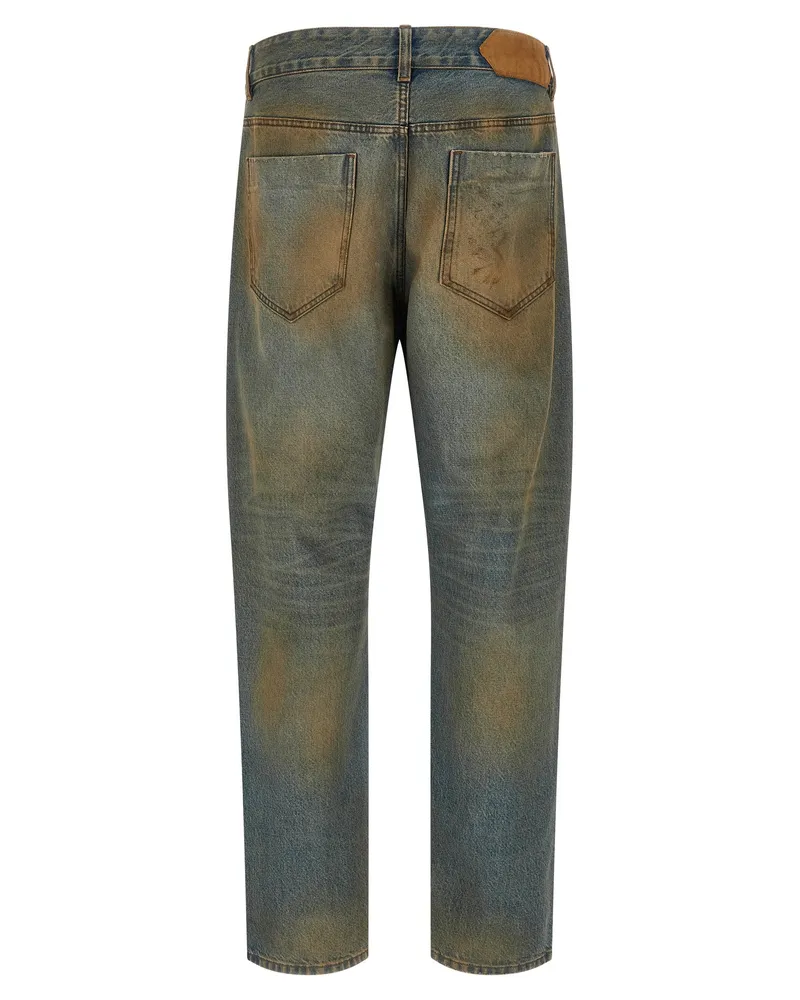 Jacquemus Men's Multicolor Cotton Straight-Leg Jeans Clothing Blue