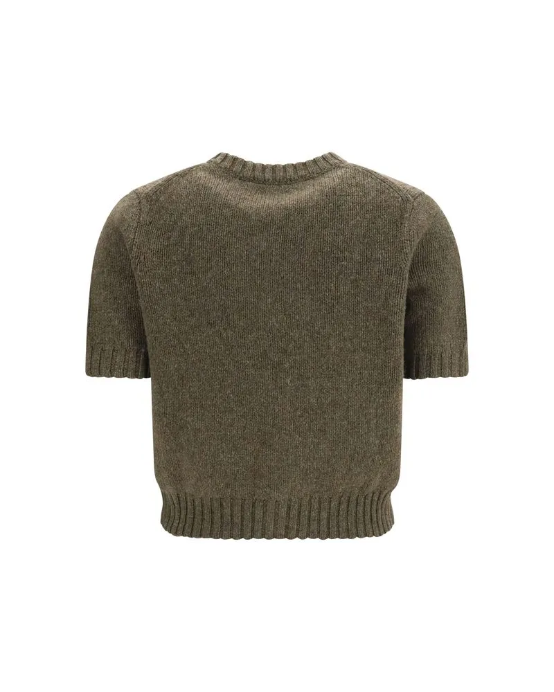 KHAITE Women's Bicolor Cashmere Cardigan Clothing Gray