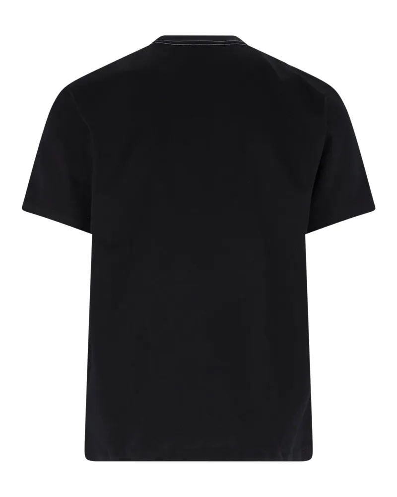 and wander Men's Logo-Printed Cotton T-Shirt Black Black