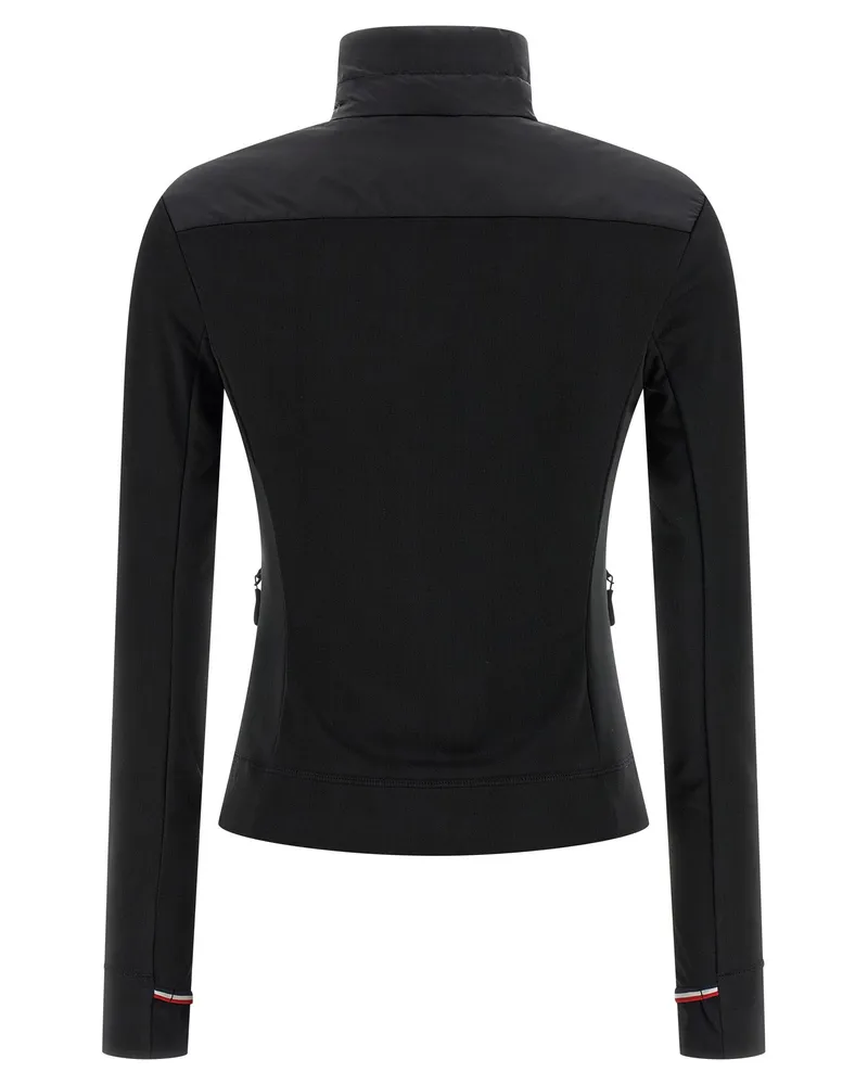 Moncler Quilted Nylon Polartec® Cardigan — Black Black