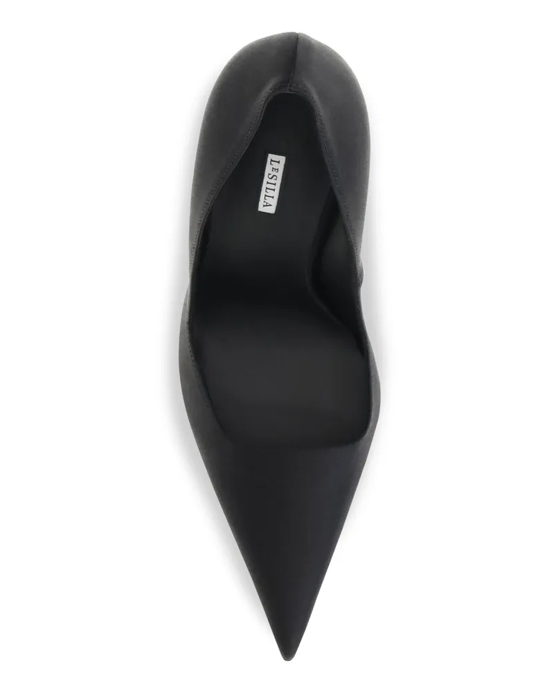 Le Silla Women's Pumps Amelia Black Calf Leather High Heel Shoes Black