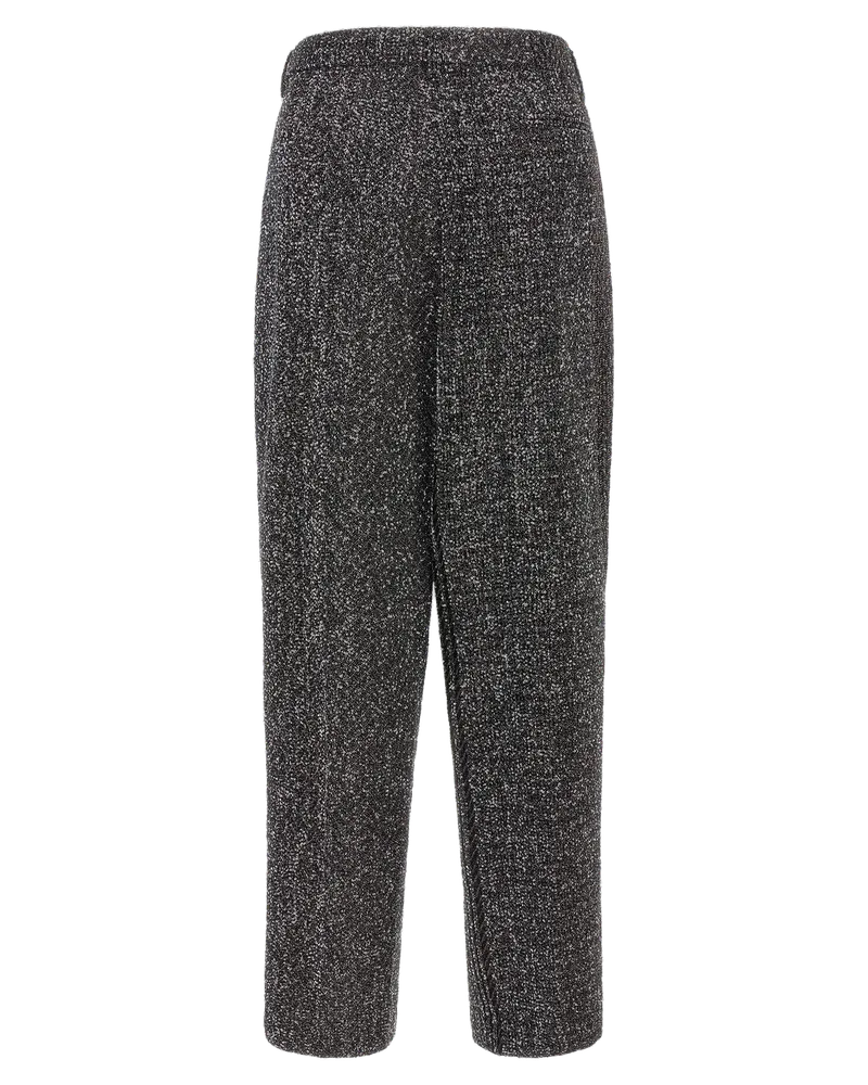 Missoni Wide-Leg Lamé Trousers — Black Black
