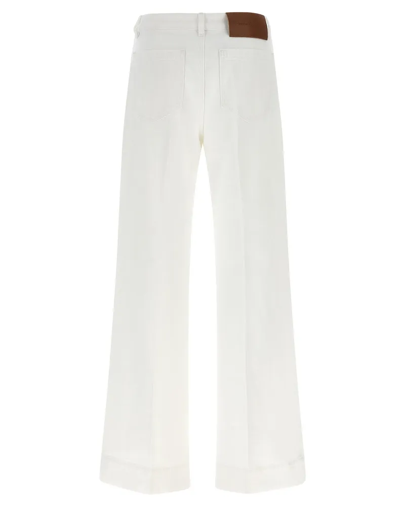 Victoria Beckham Alina Jeans — White White