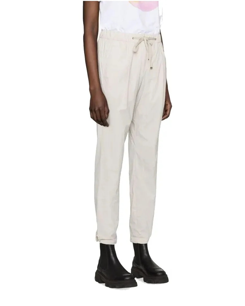 Herno Women's Gray Elastane Casual Pants Gray