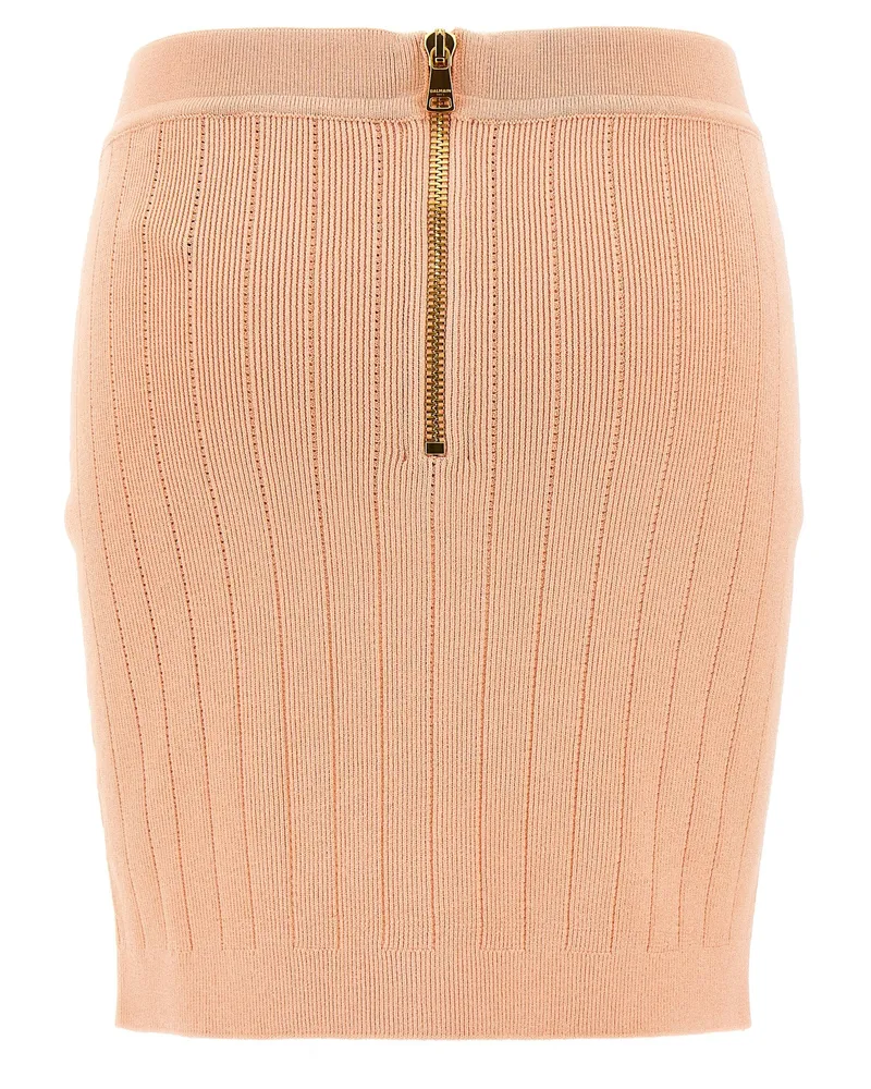 Balmain Chiocciola Skirt — Beige Beige