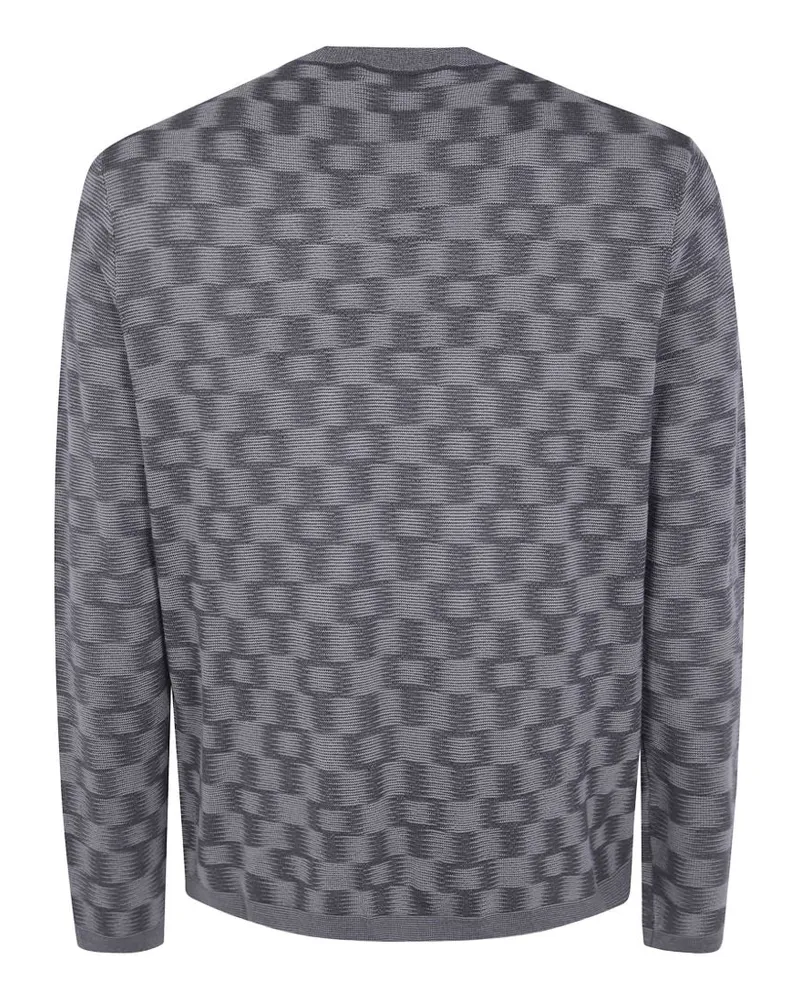 Emporio Armani Wool Crewneck Sweater — Grey Grey