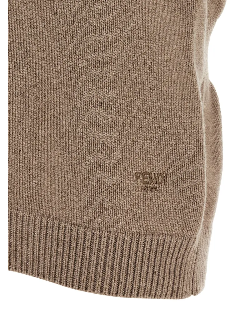 Fendi Roma Tank Top — Beige Beige