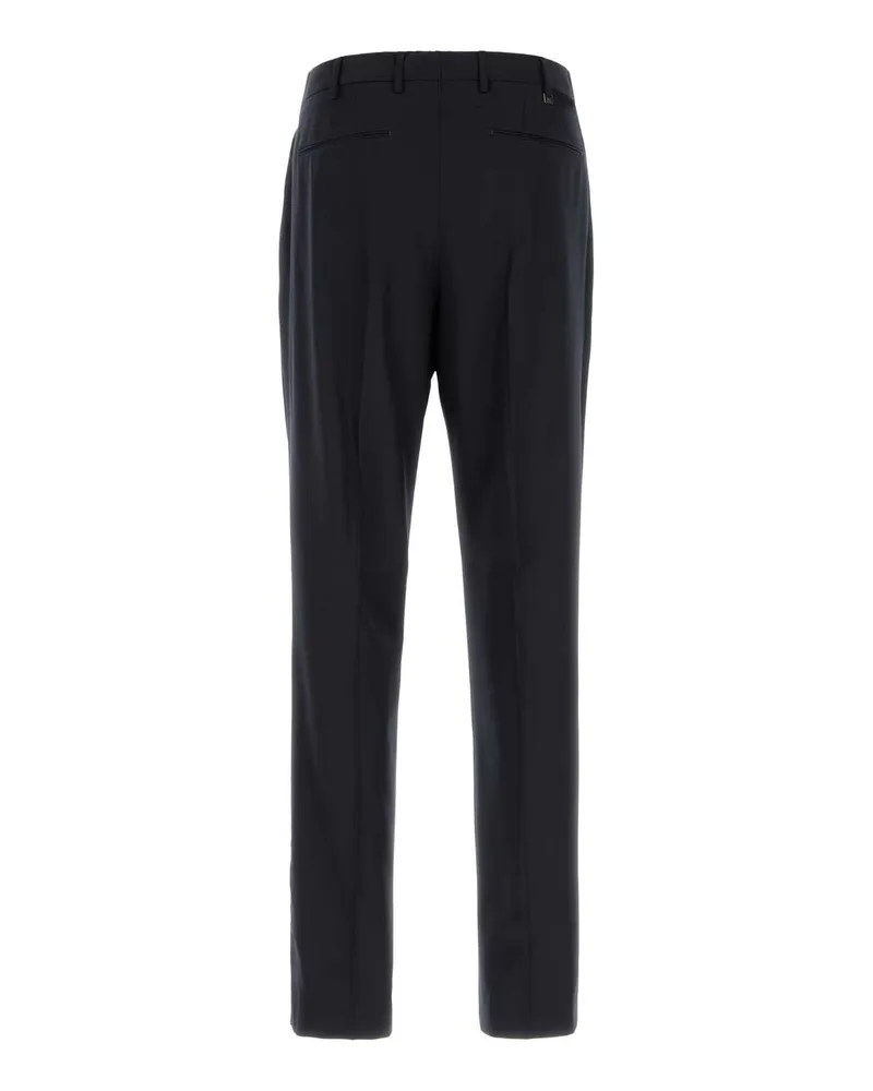 PT TORINO Men's Midnight Blue Stretch Wool Pant Pantaloni Trousers Blue