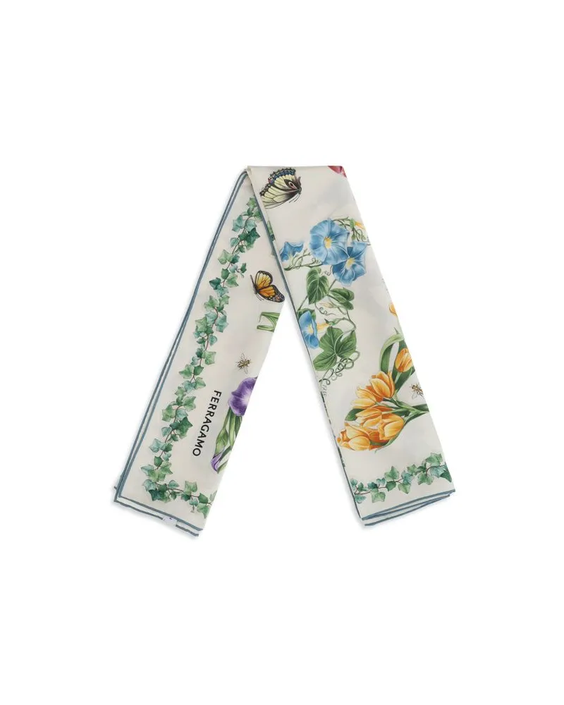 Ferragamo Women's Multicolor Silk Scarf Multicolor