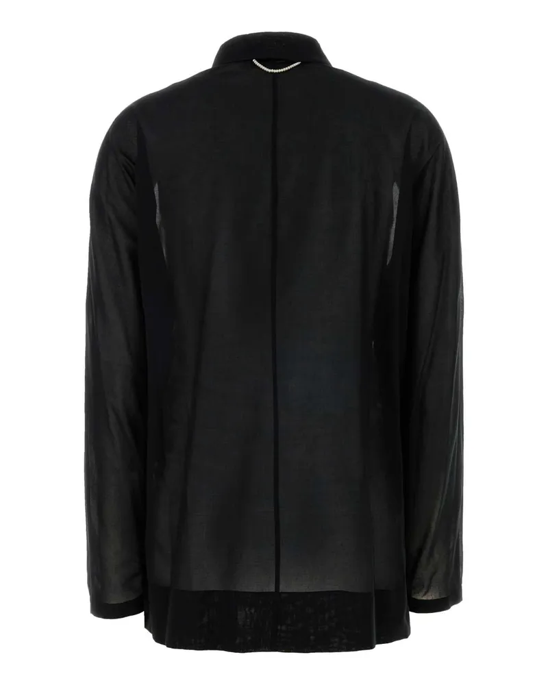 Carven 6261k21007 N999 Deepblack Exterior: Cotton Maglie Sweater Black