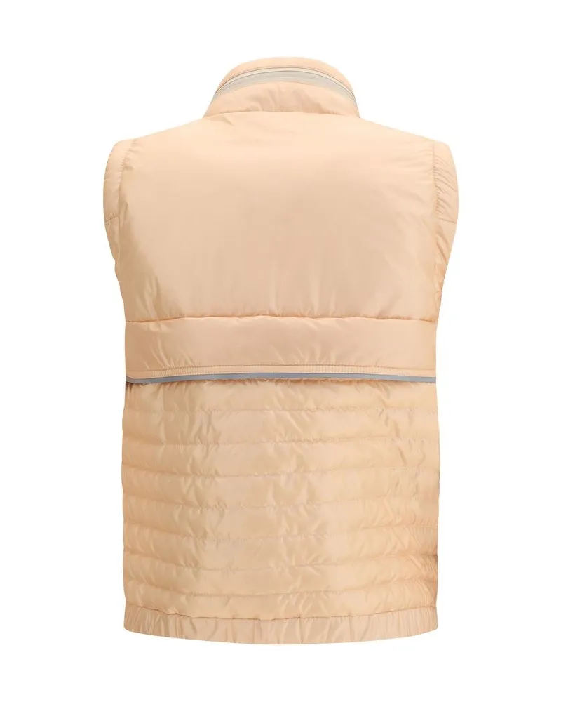 Moncler Women's Multicolor Polyamide Sleeveless Jacket Clothing Beige