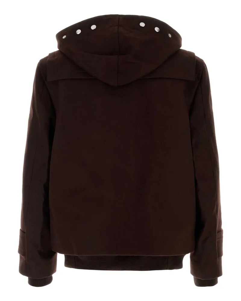 Sacai 2503846m 601 Brown Exterior: Wool Lining: Cupro Giubbini Jacket Brown