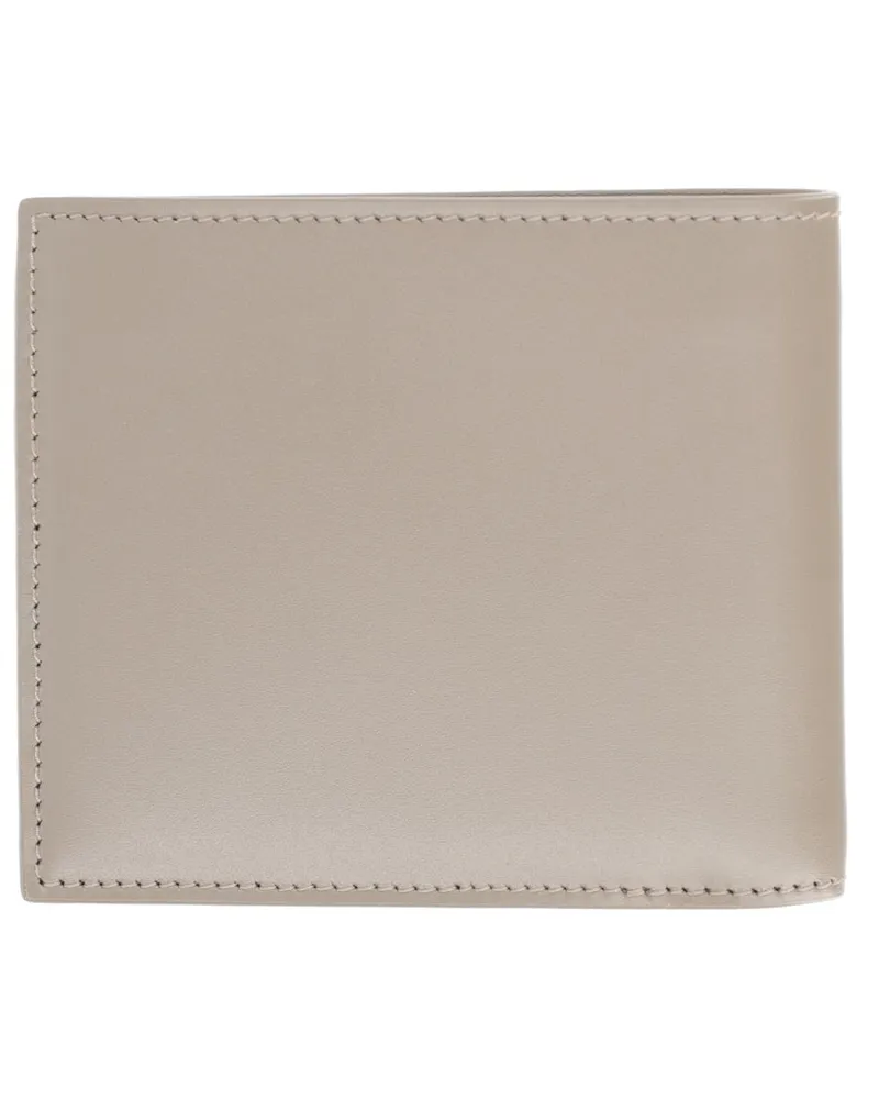 Saint Laurent Calf Leather Bifold Wallet — Beige Beige