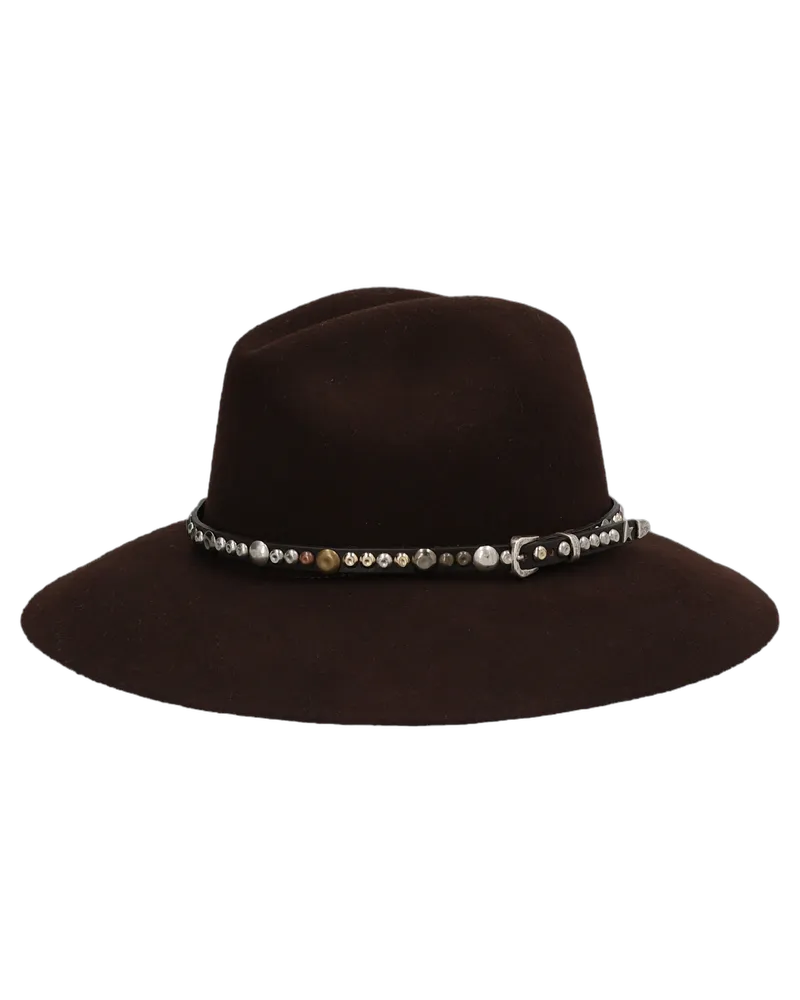 Golden Goose Men Brown Wool Fedora Accessory Brown