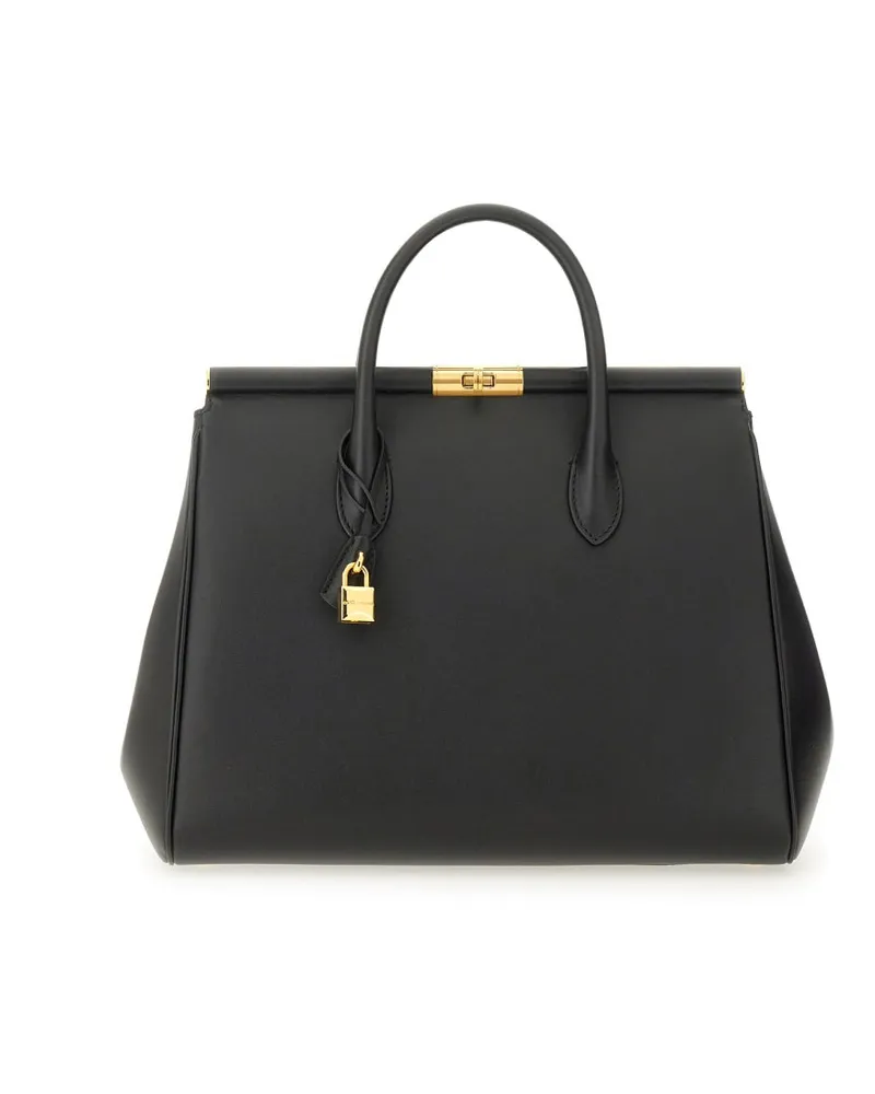 Dolce & Gabbana Marlene Top Handle Bag — Black Black