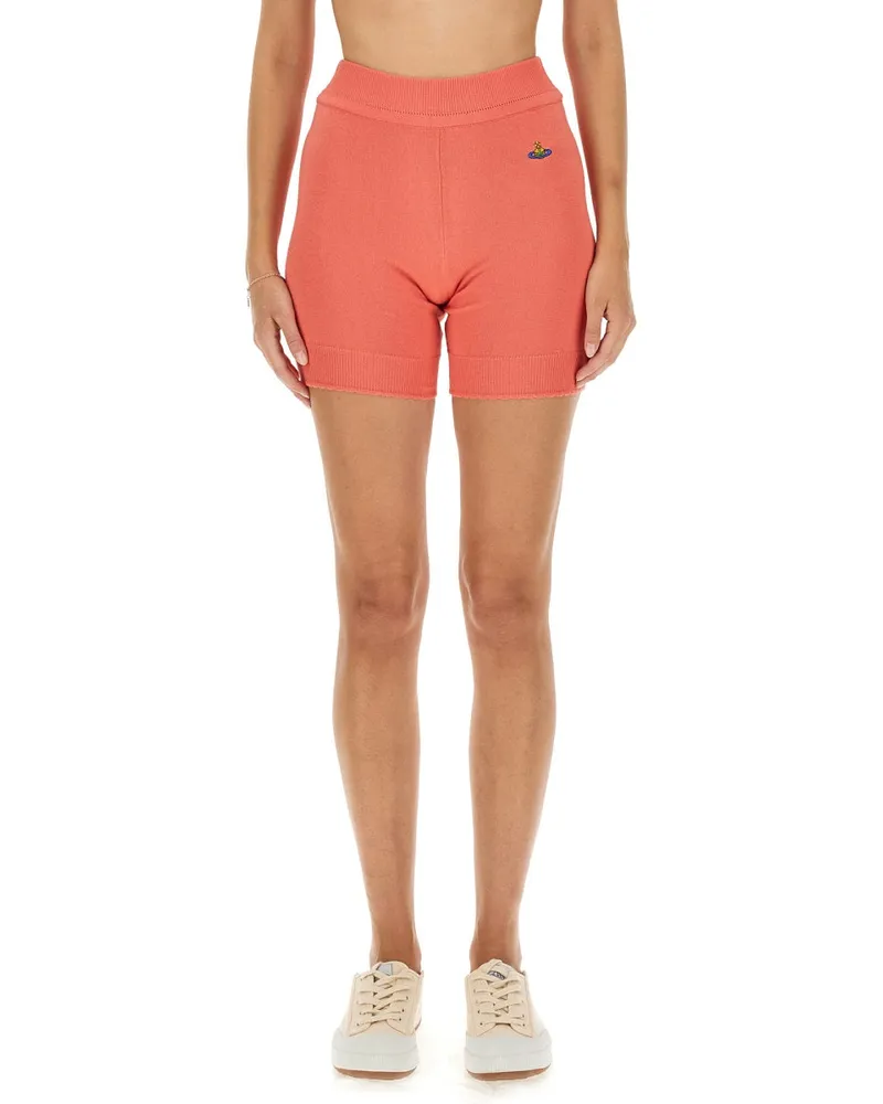 Vivienne Westwood Slim Fit Cotton Shorts — Pink Pink